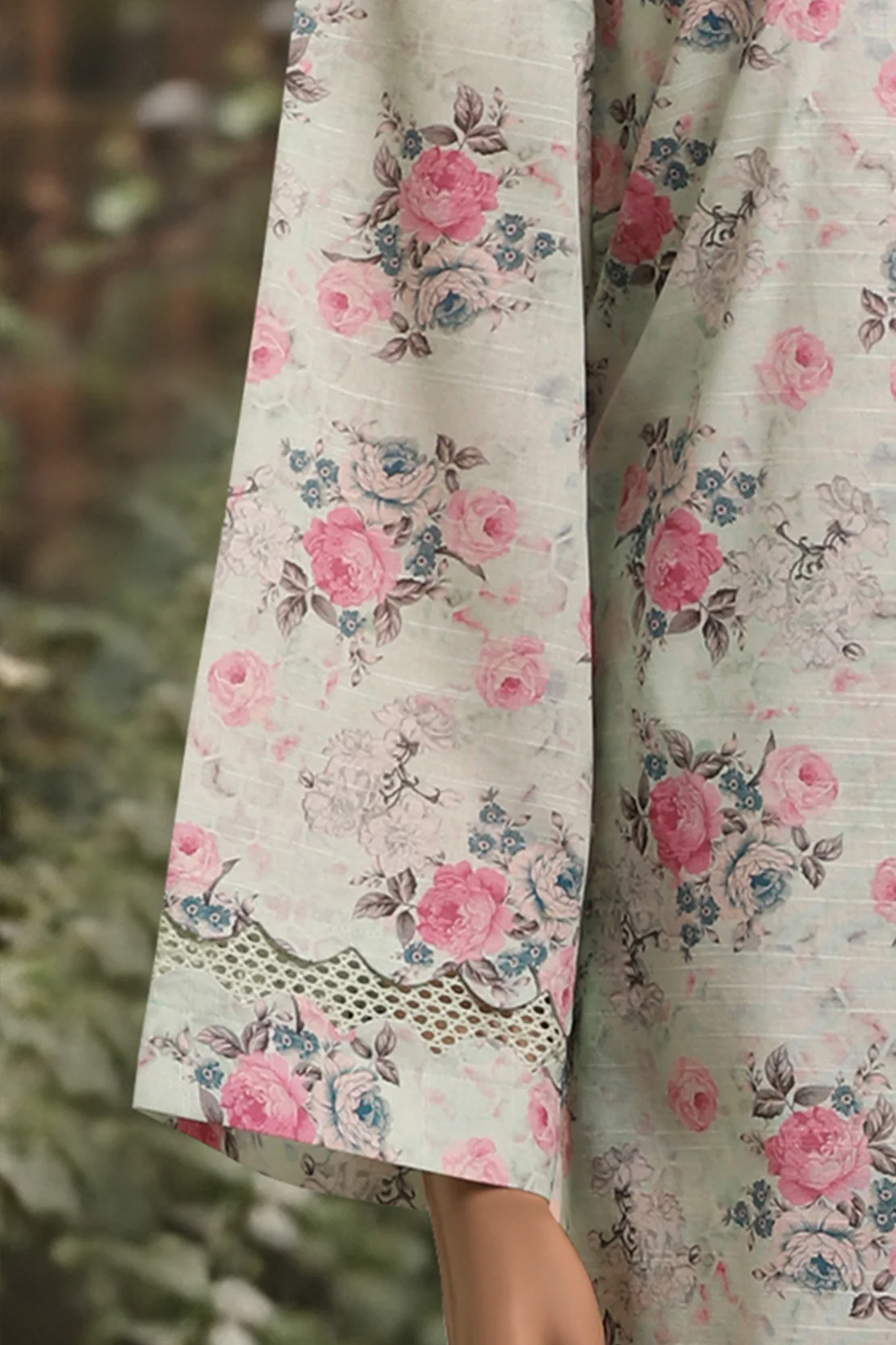 Unstitched Printed Khaddar 2 Piece (Shirt/Trouser) - Image 5