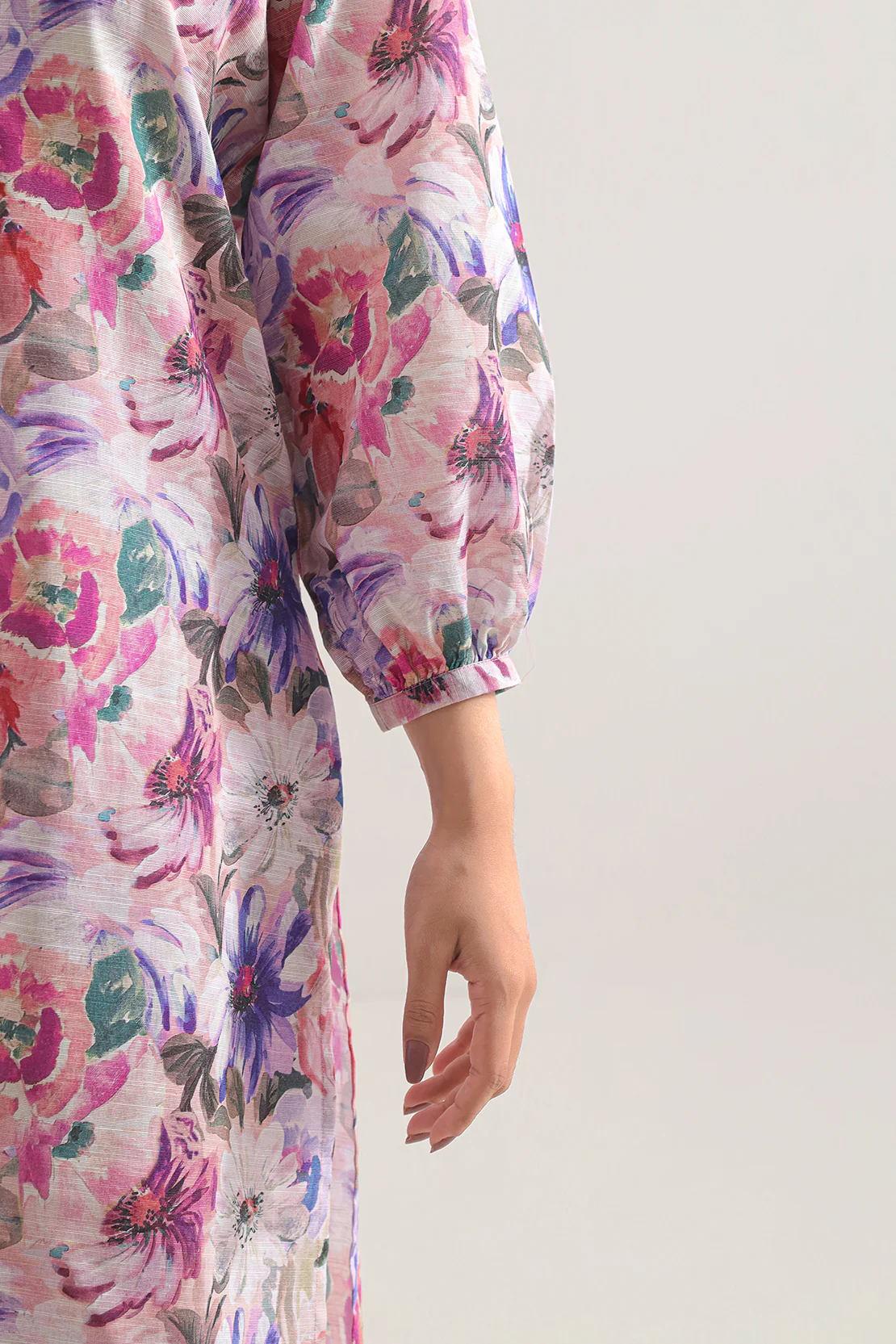 Unstitched Printed Khaddar 2 Piece (Shirt/Trouser) - Image 6