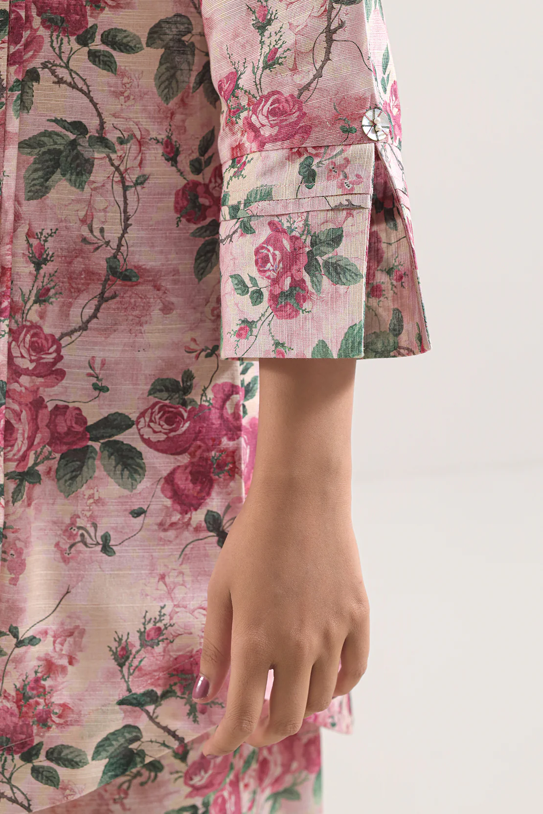 Unstitched Printed Khaddar 2 Piece (Shirt/Trouser) - Image 5