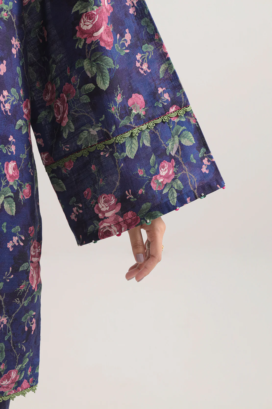 Unstitched Printed Khaddar 2 Piece (Shirt/Trouser) - Image 5