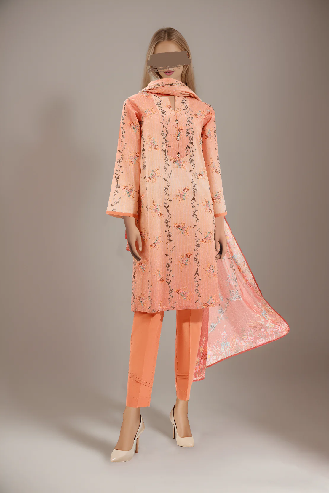 Unstitched Printed Lawn 2 Piece (Shirt/Dupatta)