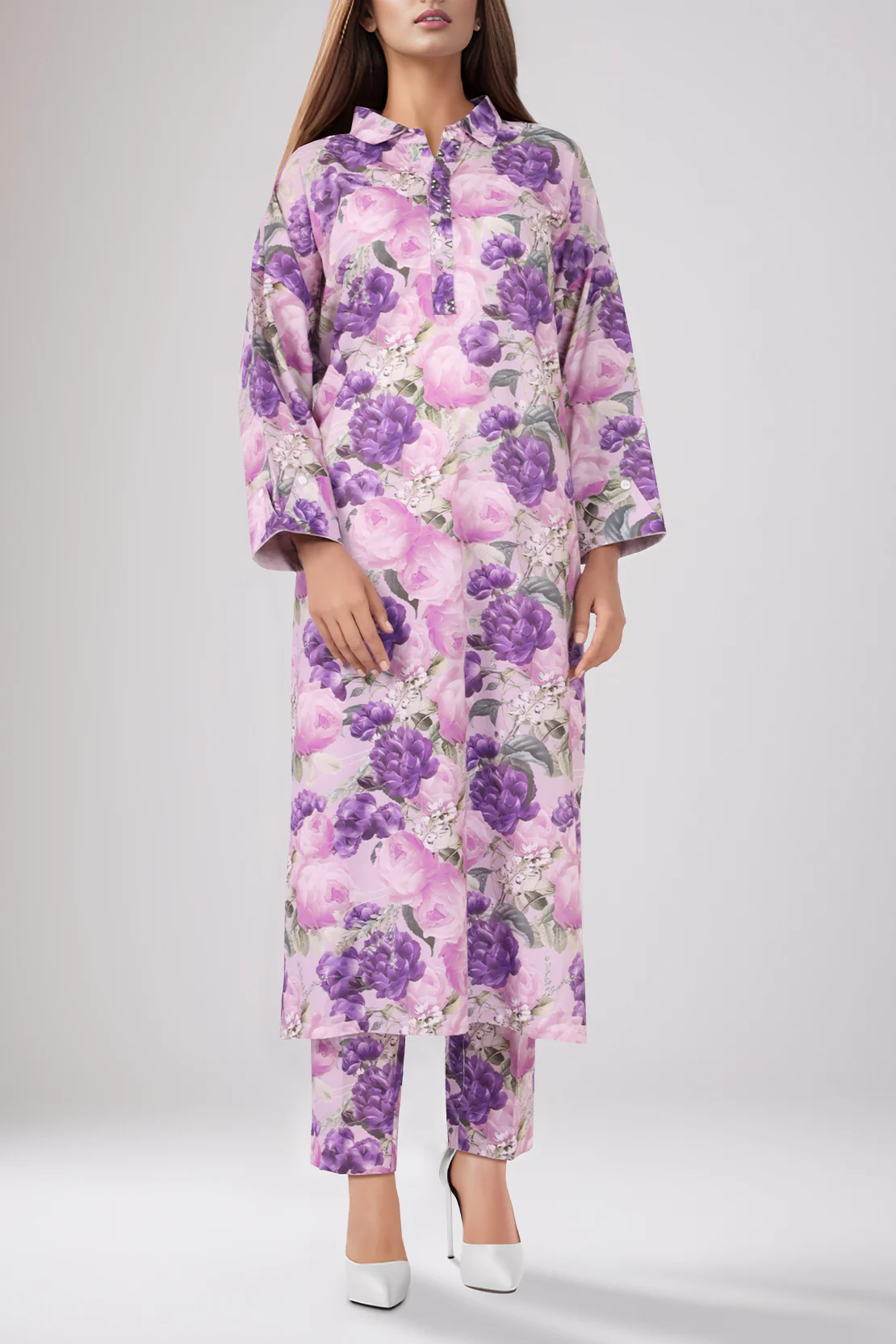 Unstitched Printed Lawn 2 Piece (Shirt/Trouser) - Image 3
