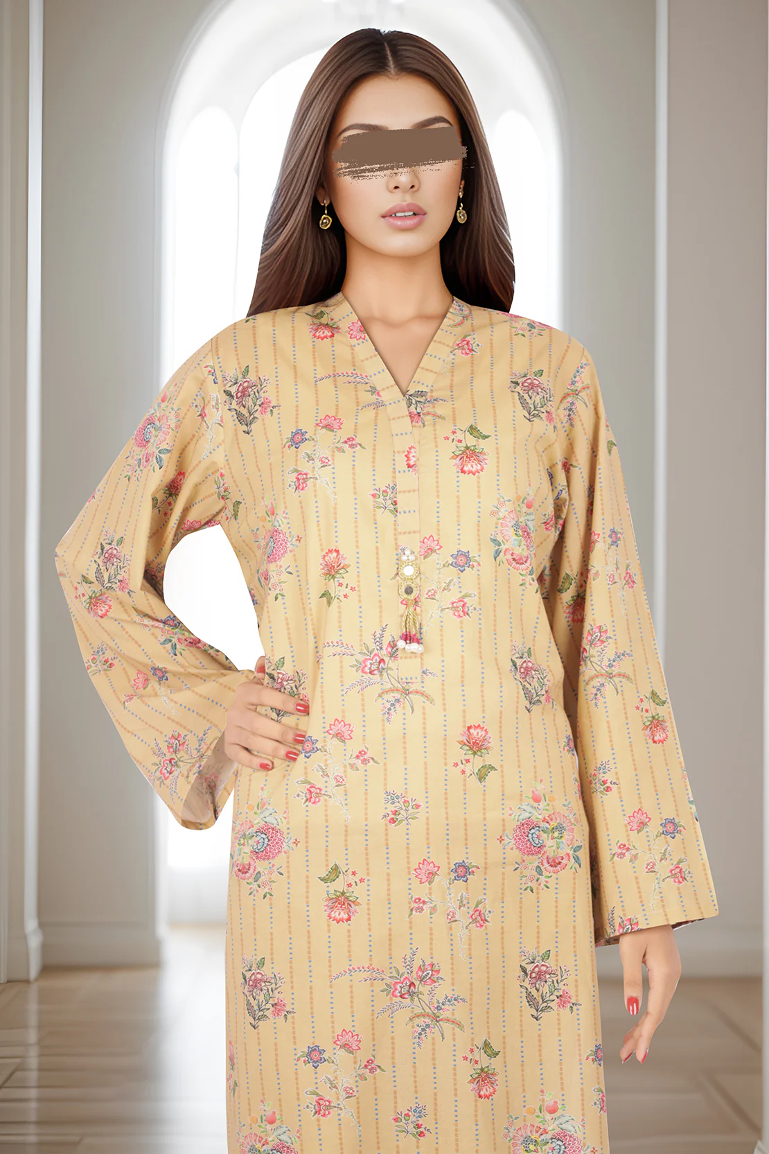 Unstitched Printed Lawn 2 Piece (Shirt/Trouser)