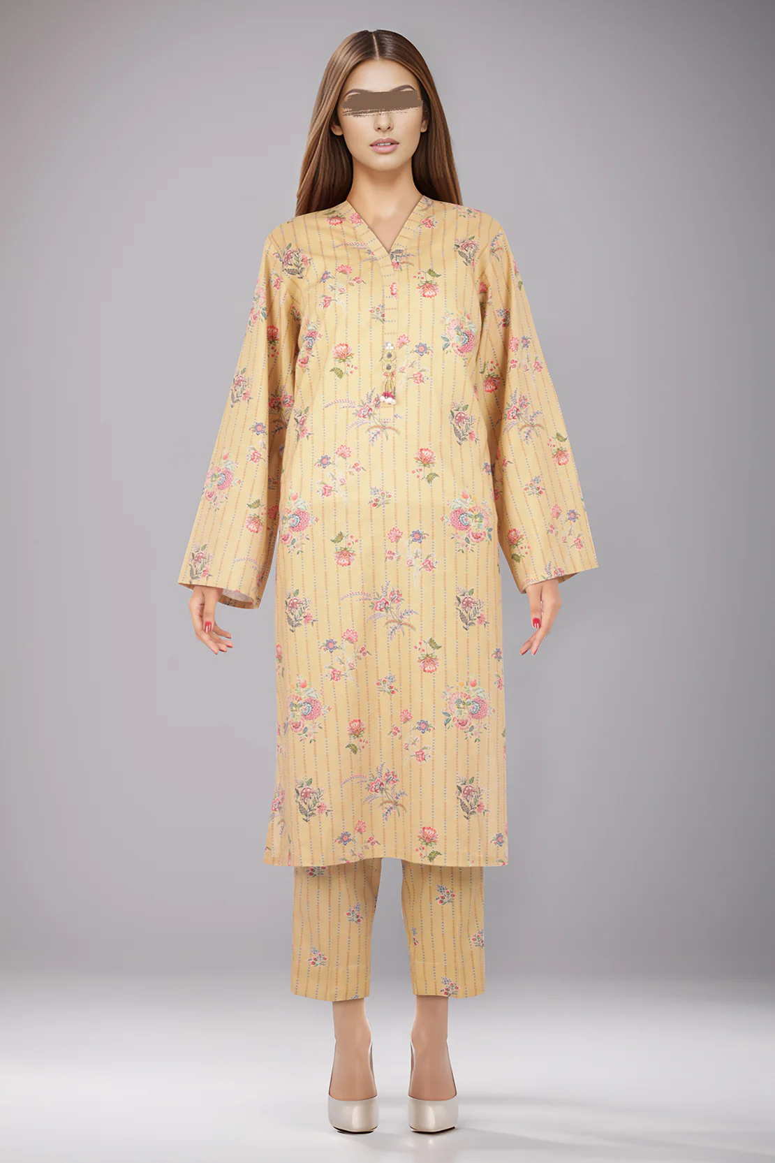 Unstitched Printed Lawn 2 Piece (Shirt/Trouser) - Image 3