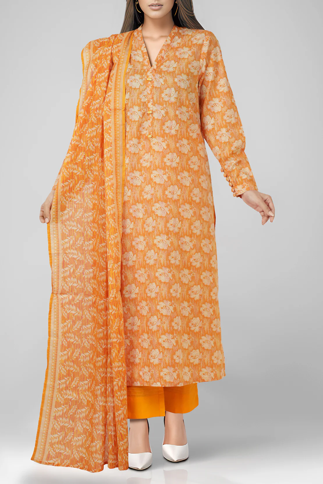 Unstitched Printed Lawn 2 Piece (Shirt/Trouser) - Image 2
