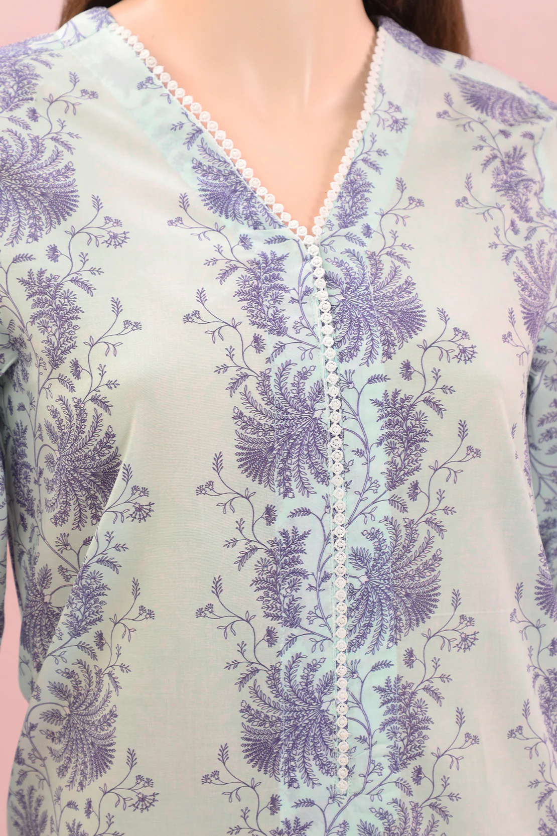 Unstitched Printed Lawn 2 Piece (Shirt/Trouser) - Image 3