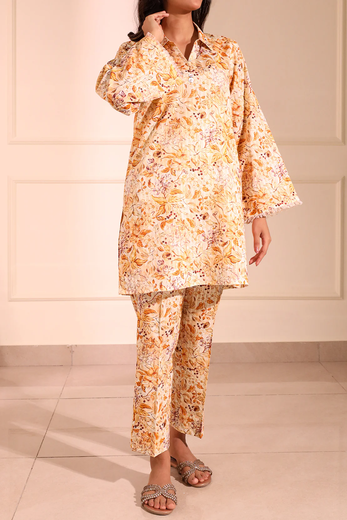 Unstitched Printed Lawn 2 Piece (Shirt/Trouser) - Image 3
