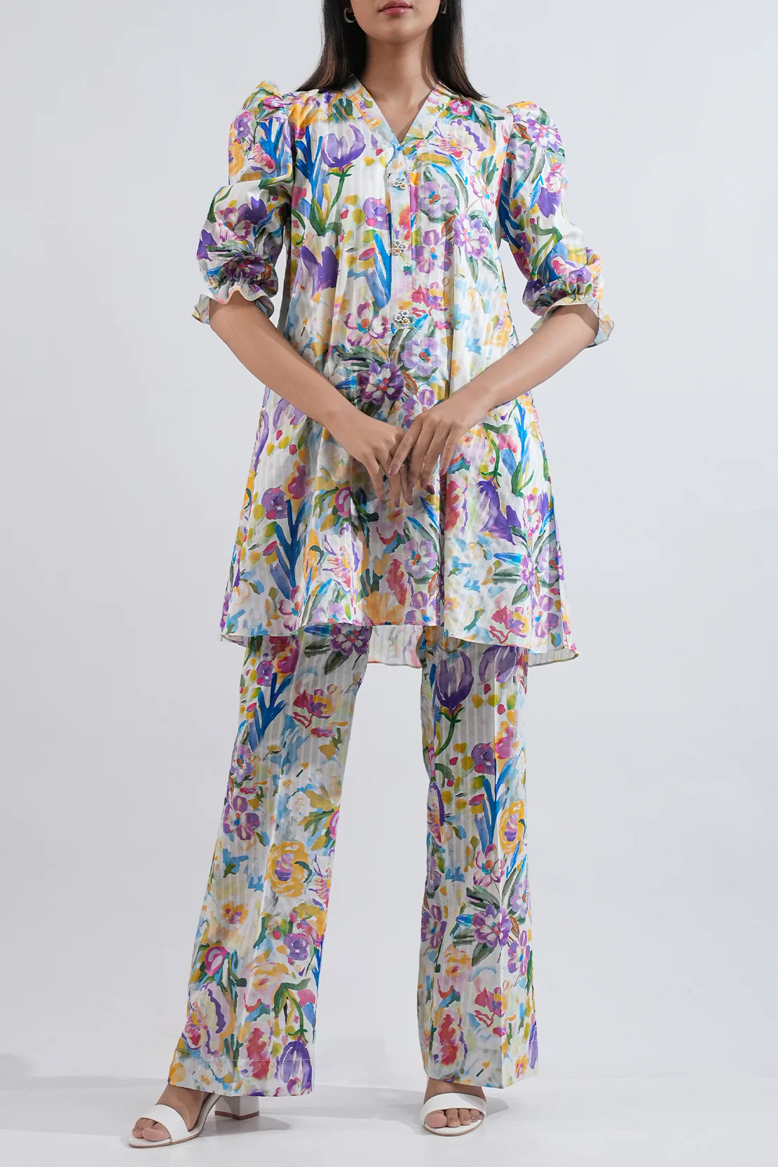 Unstitched Printed Lawn 2 Piece (Shirt/Trouser) - Image 2