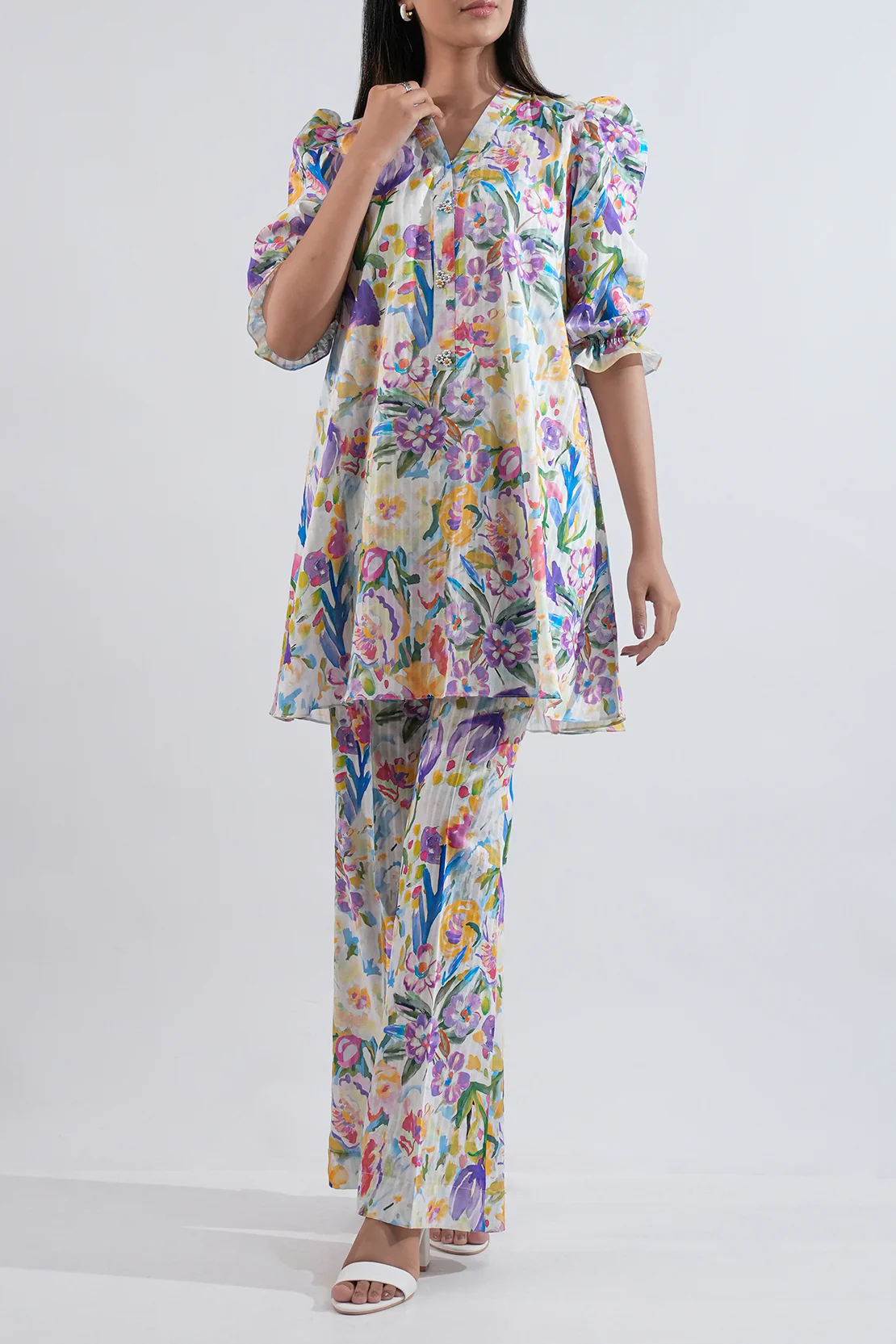 Unstitched Printed Lawn 2 Piece (Shirt/Trouser) - Image 3