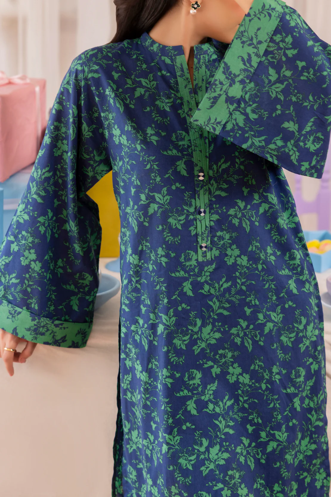 Unstitched Printed Lawn 2 Piece (Shirt/Trouser) - Image 4