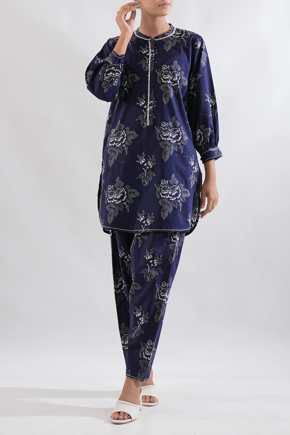 Unstitched Printed Lawn 2 Piece (Shirt/Trouser) - Image 2