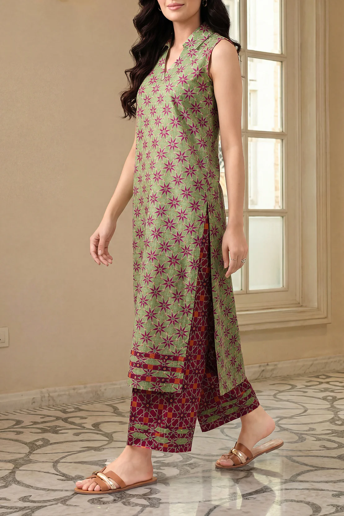 Unstitched Printed Lawn 2 Piece (Shirt/Trouser) - Image 3