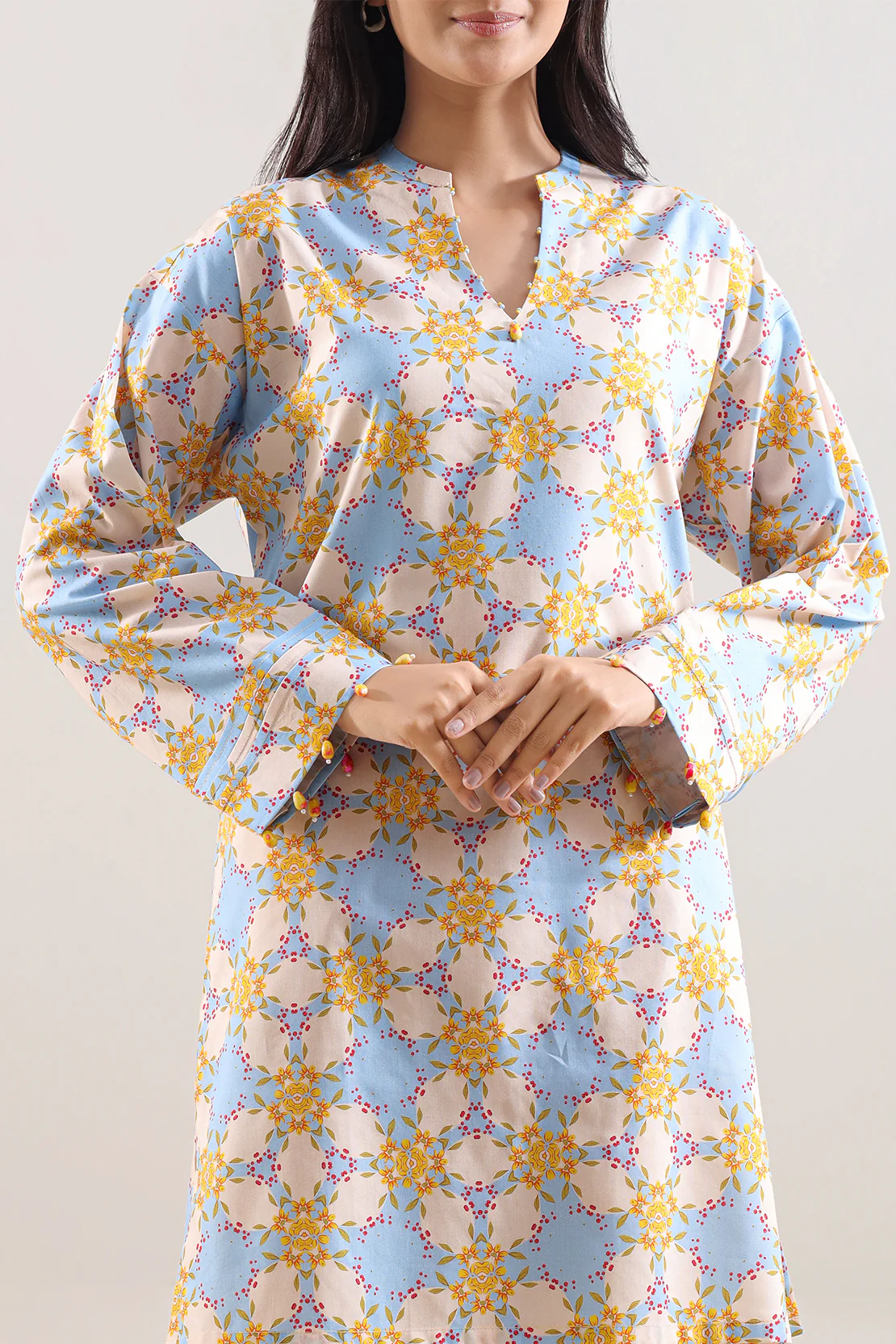 Unstitched Printed Lawn 2 Piece (Shirt/Trouser) - Image 2