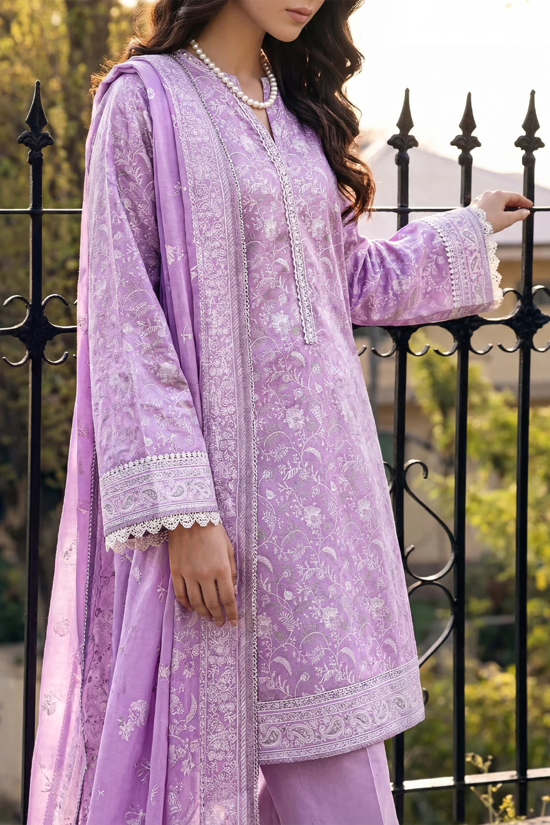 Unstitched Printed Lawn 3 Piece - Image 2