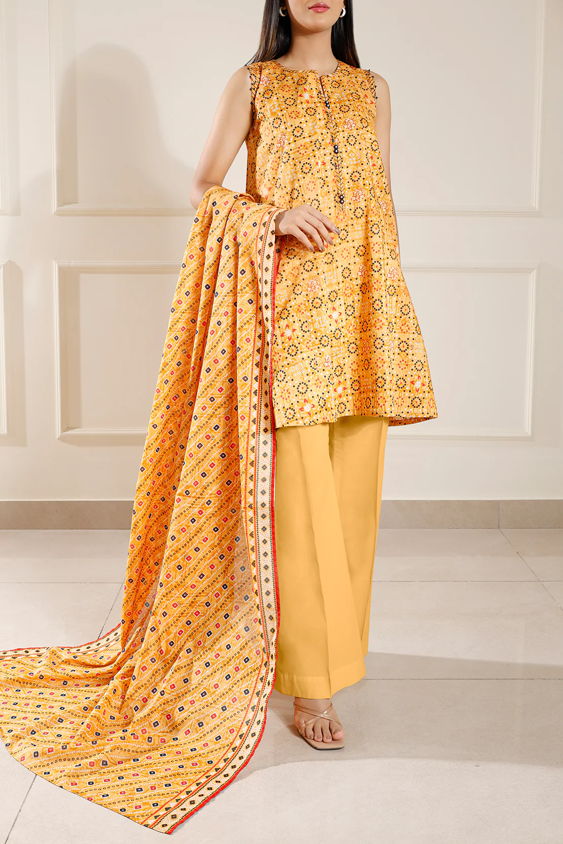 Unstitched Printed Lawn 3 Piece - Image 5