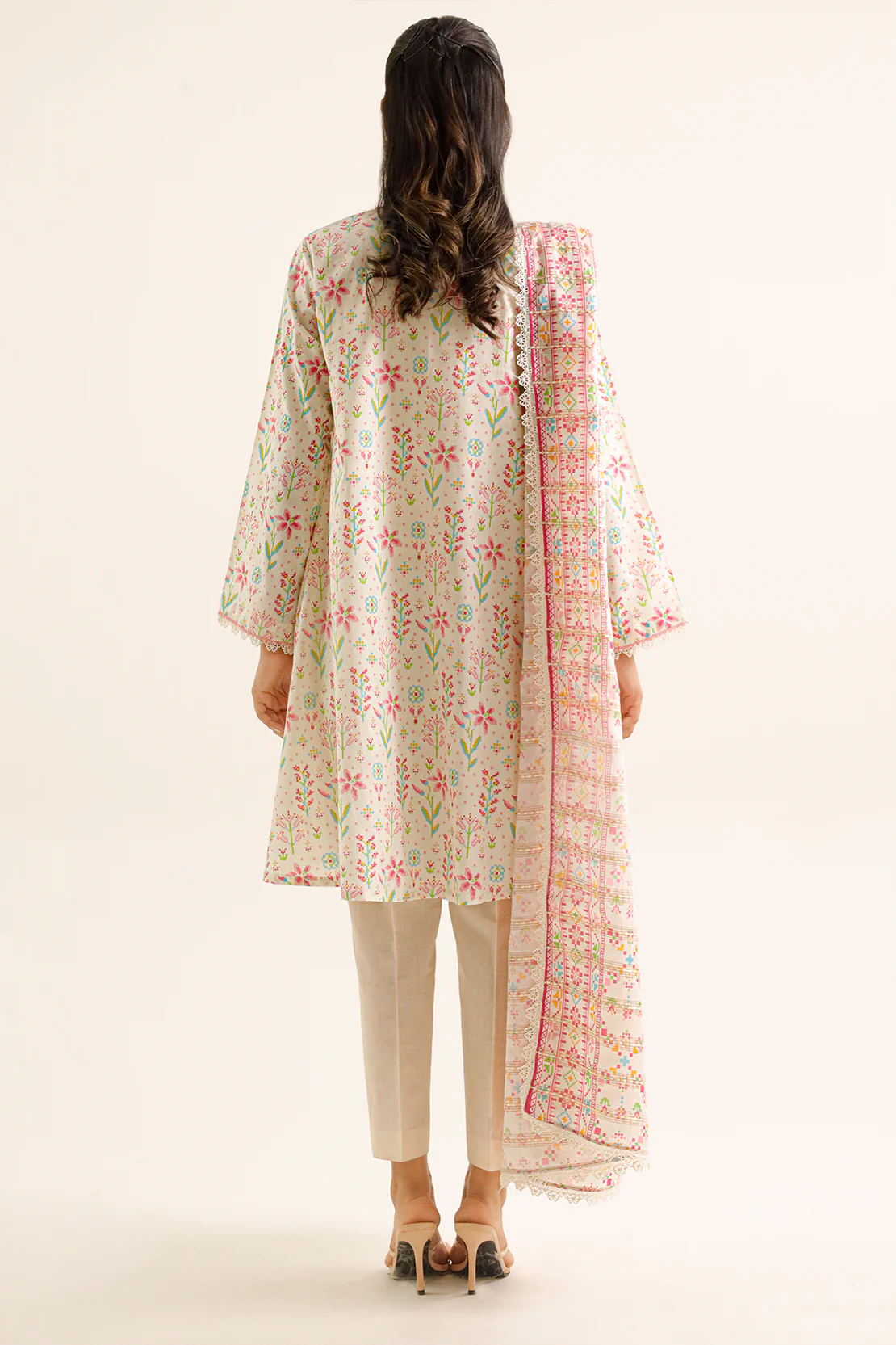 Unstitched Printed Lawn 3 Piece - Image 2