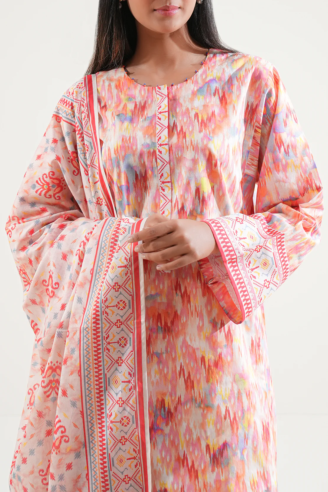 Unstitched Printed Lawn 3 Piece - Image 2