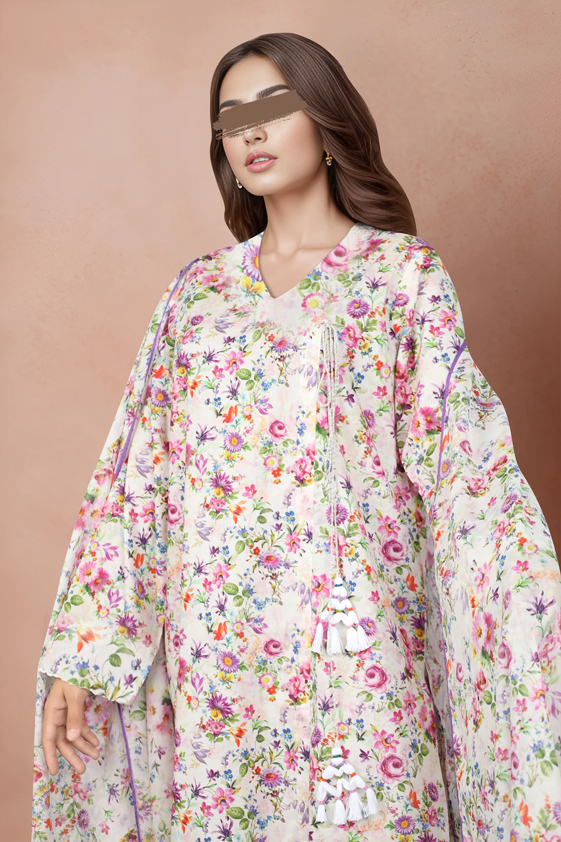 Unstitched Printed Lawn 3 Piece With Chiffon Dupatta - Image 2