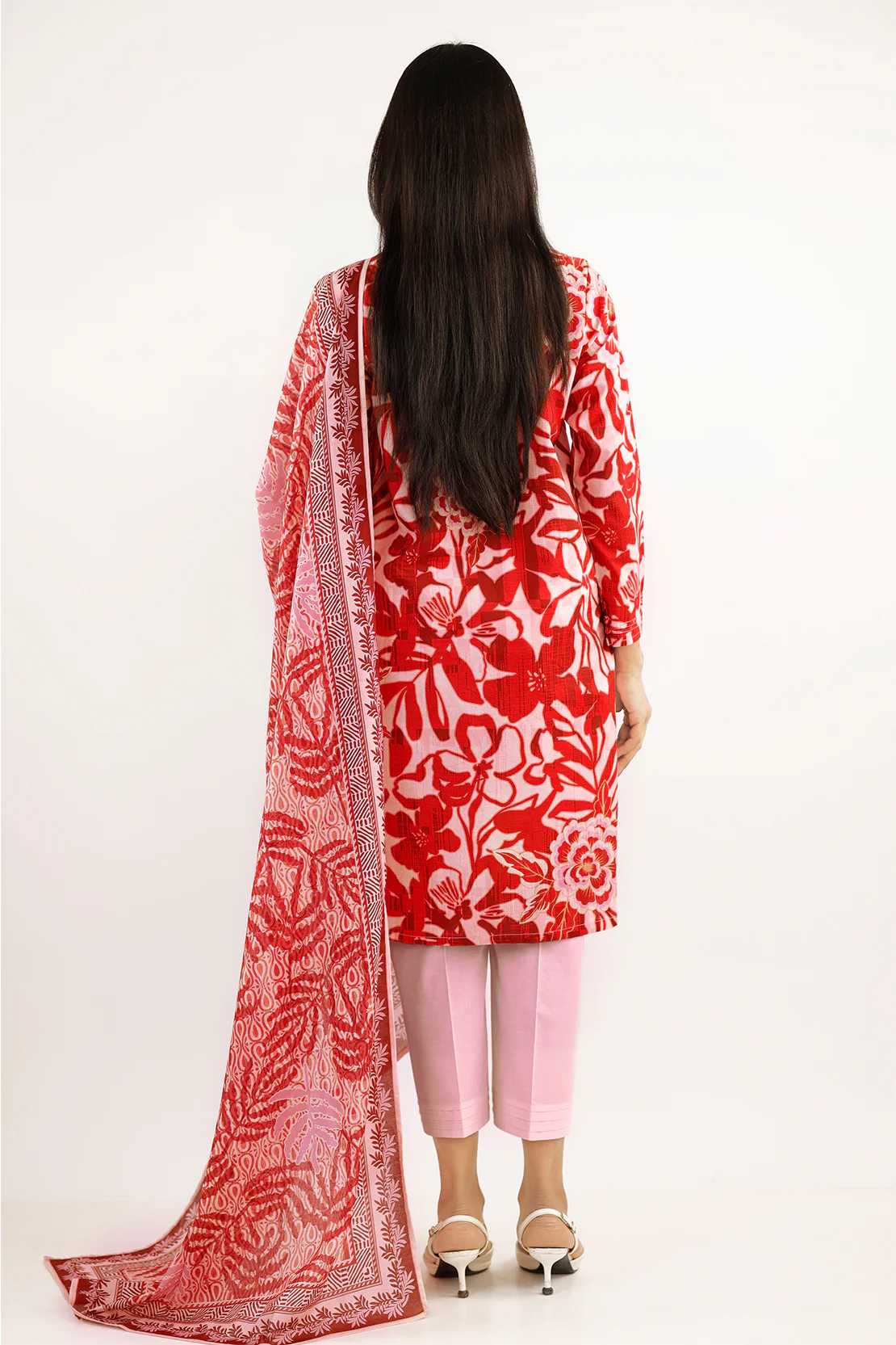 Unstitched Printed Lawn 3 Piece - Image 7
