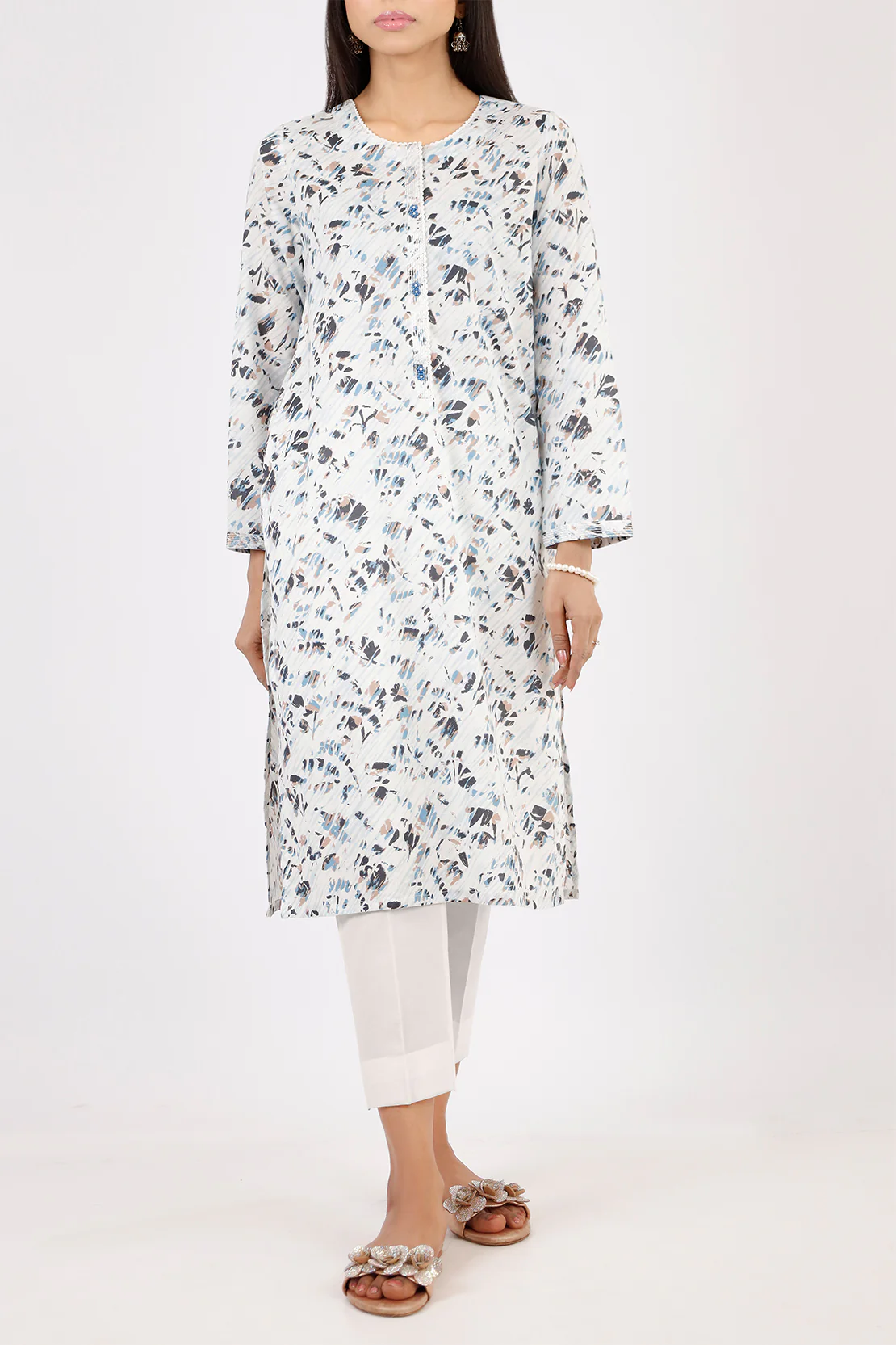 Unstitched Printed Lawn 3 Piece - Image 3