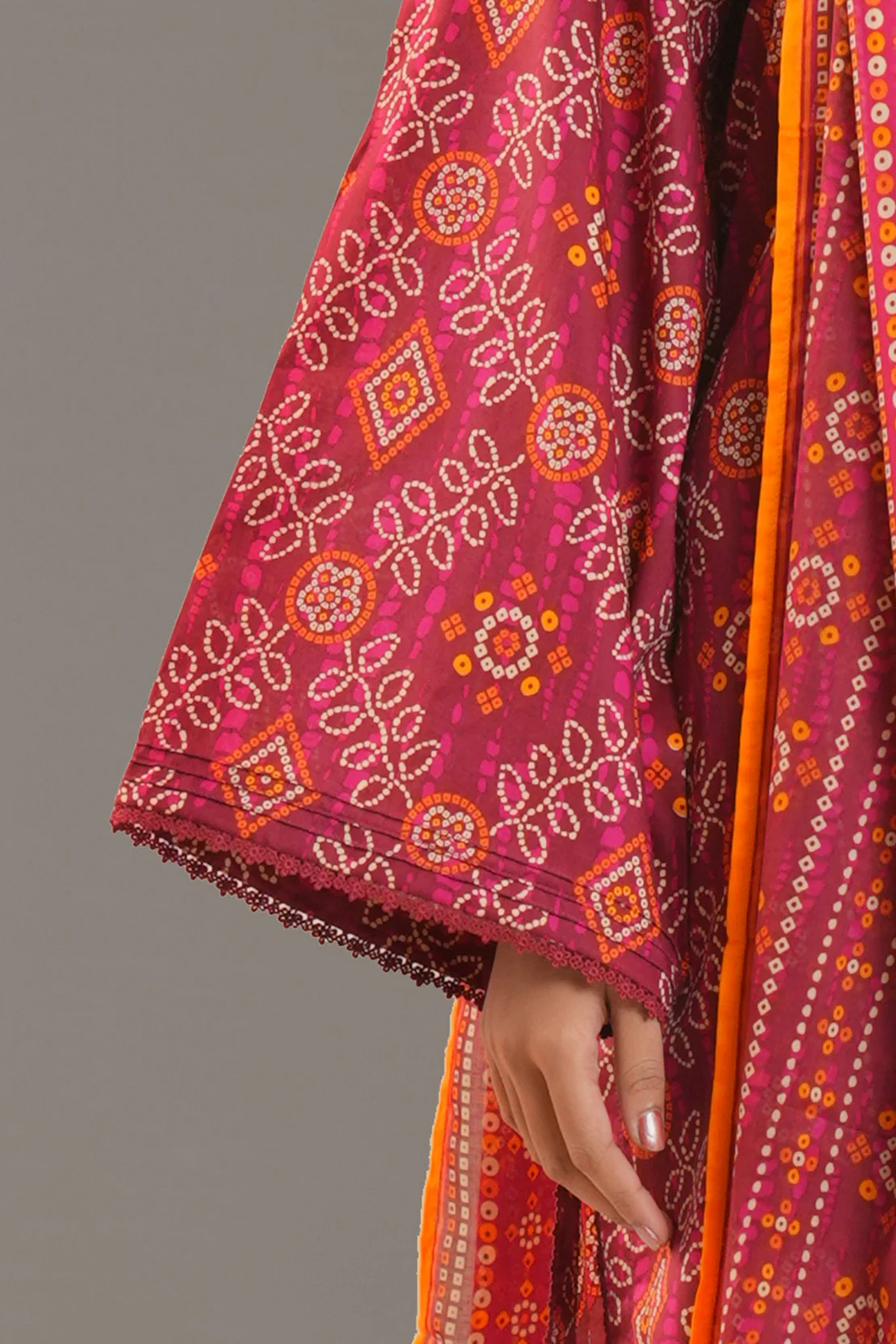 Unstitched Printed Lawn 3 Piece - Image 3