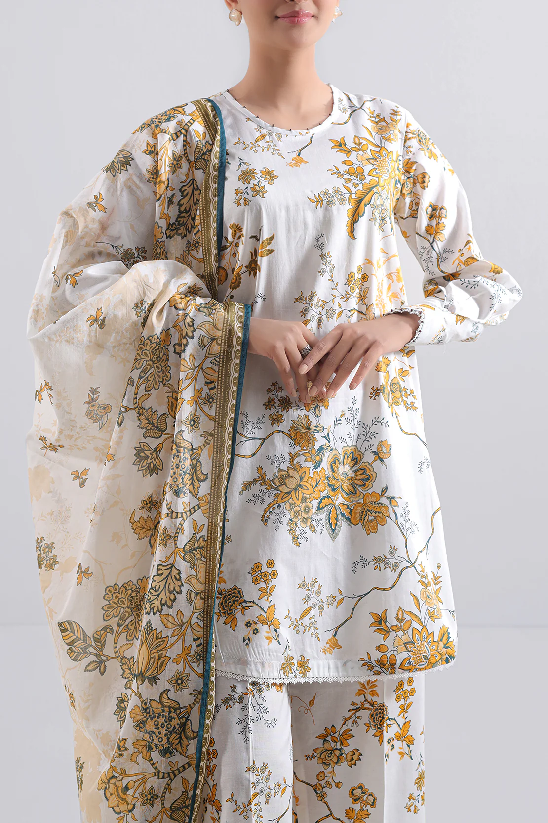 Unstitched Printed Lawn 3 Piece - Image 2