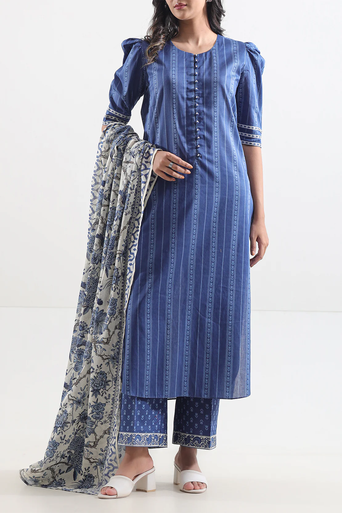 Unstitched Printed Lawn 3 Piece