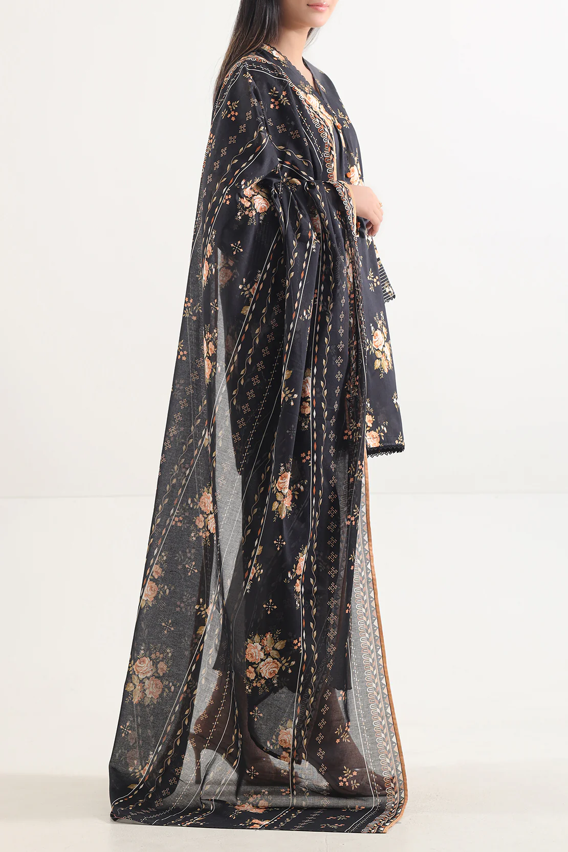 Unstitched Printed Lawn 3 Piece - Image 3
