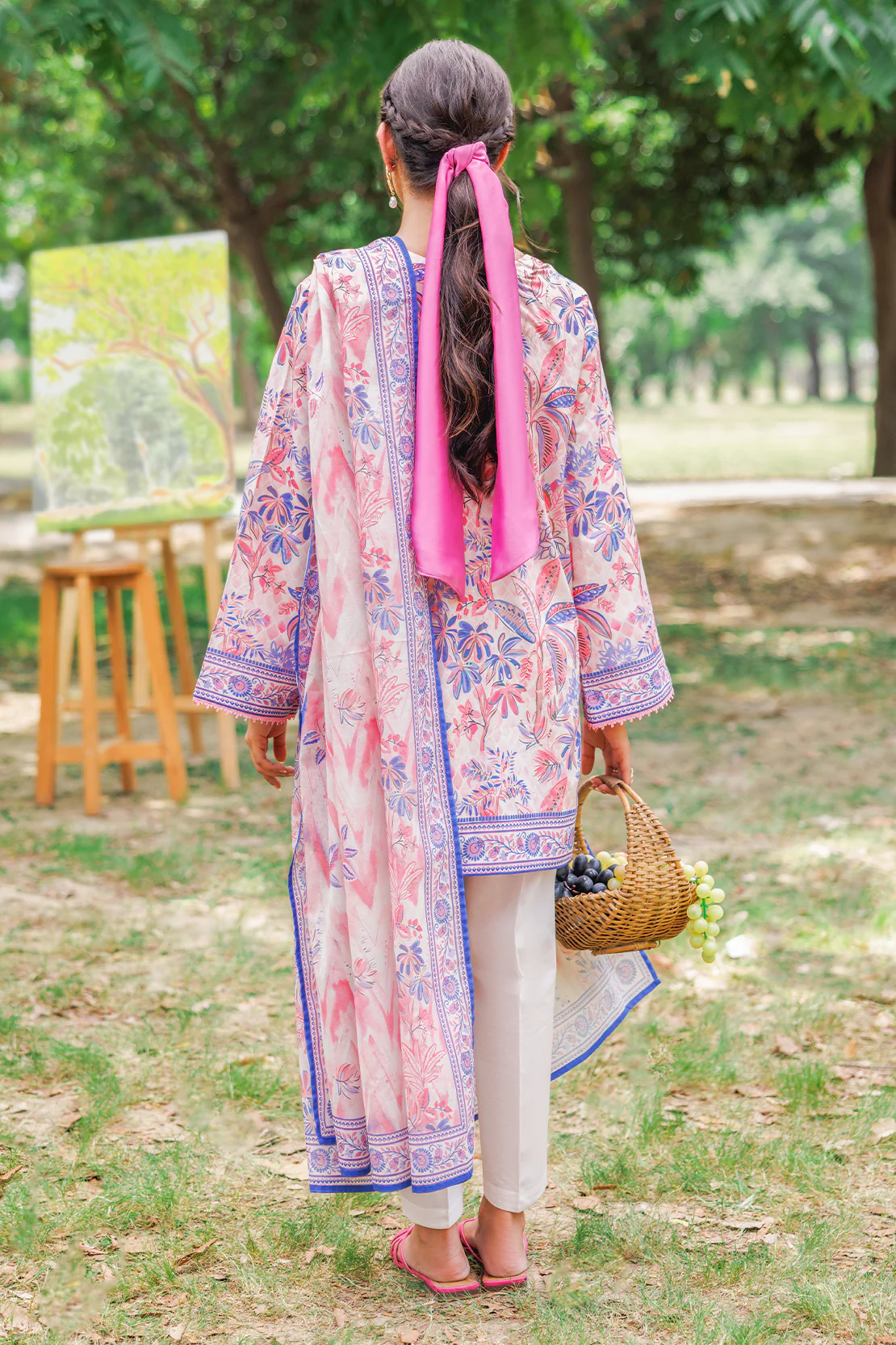 Unstitched Printed Lawn 3 Piece - Image 3
