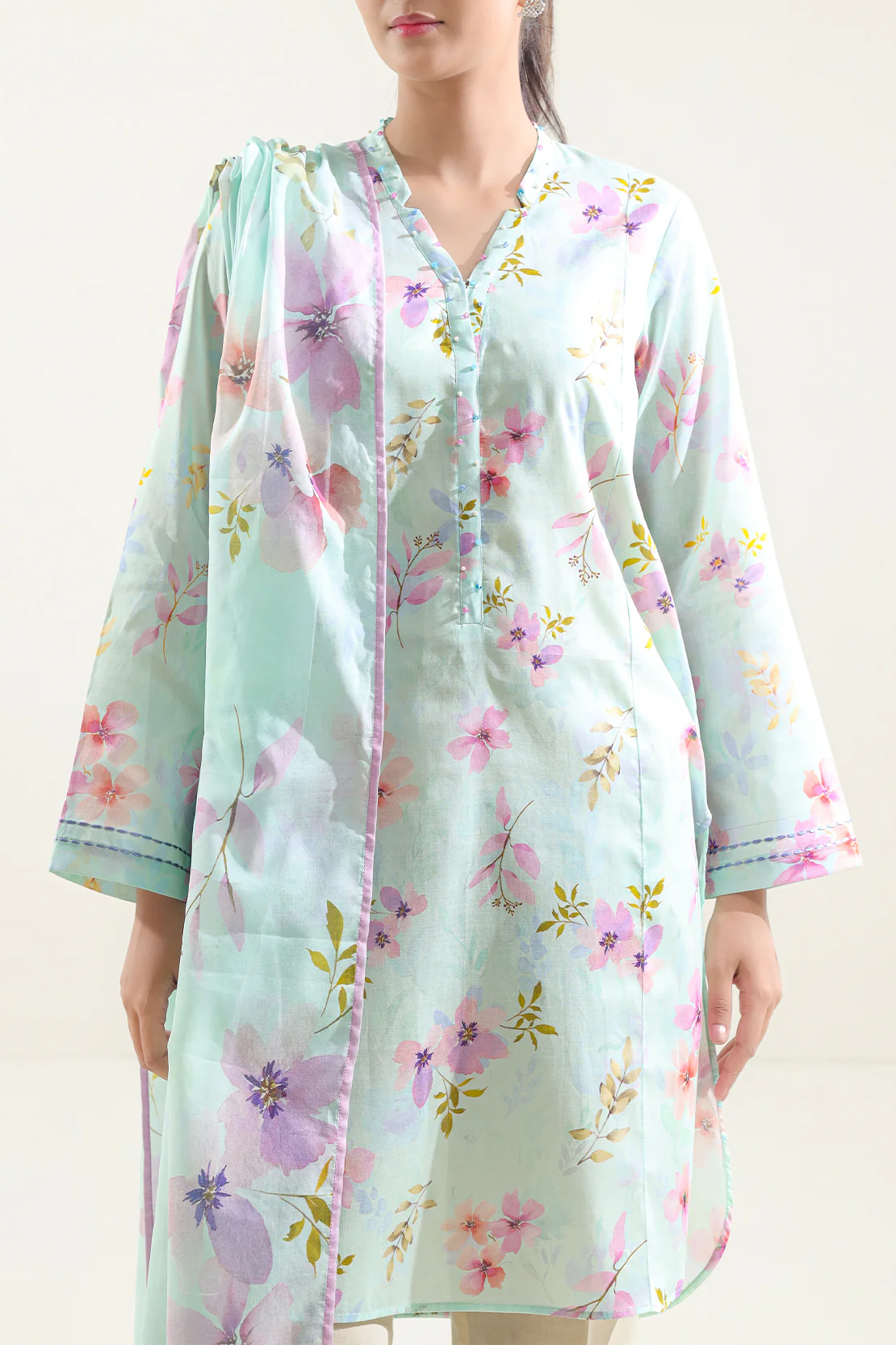 Unstitched Printed Lawn 3 Piece - Image 2
