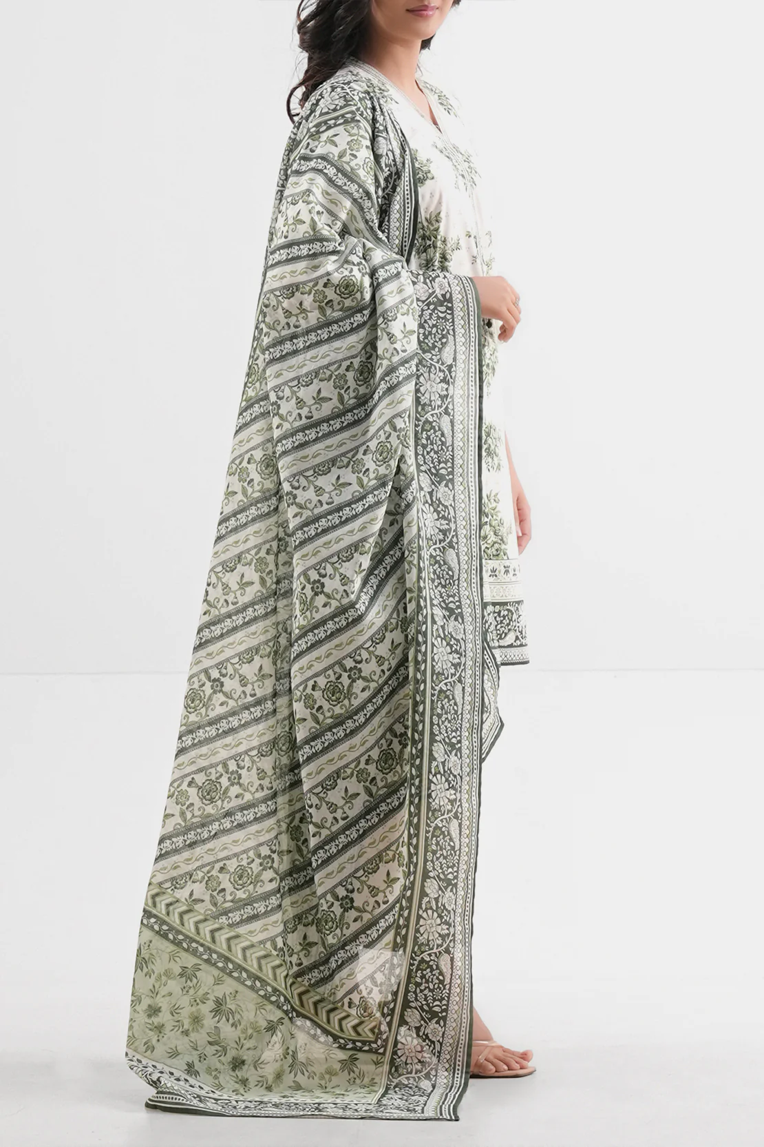 Unstitched Printed Lawn 3 Piece - Image 3
