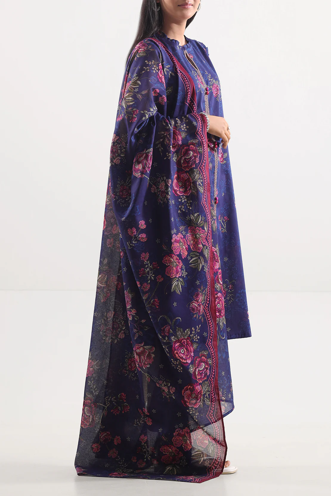 Unstitched Printed Lawn 3 Piece - Image 2