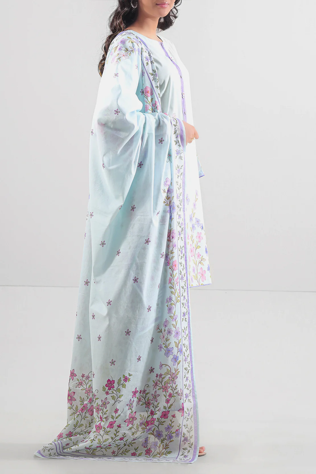 Unstitched Printed Lawn 3 Piece - Image 2