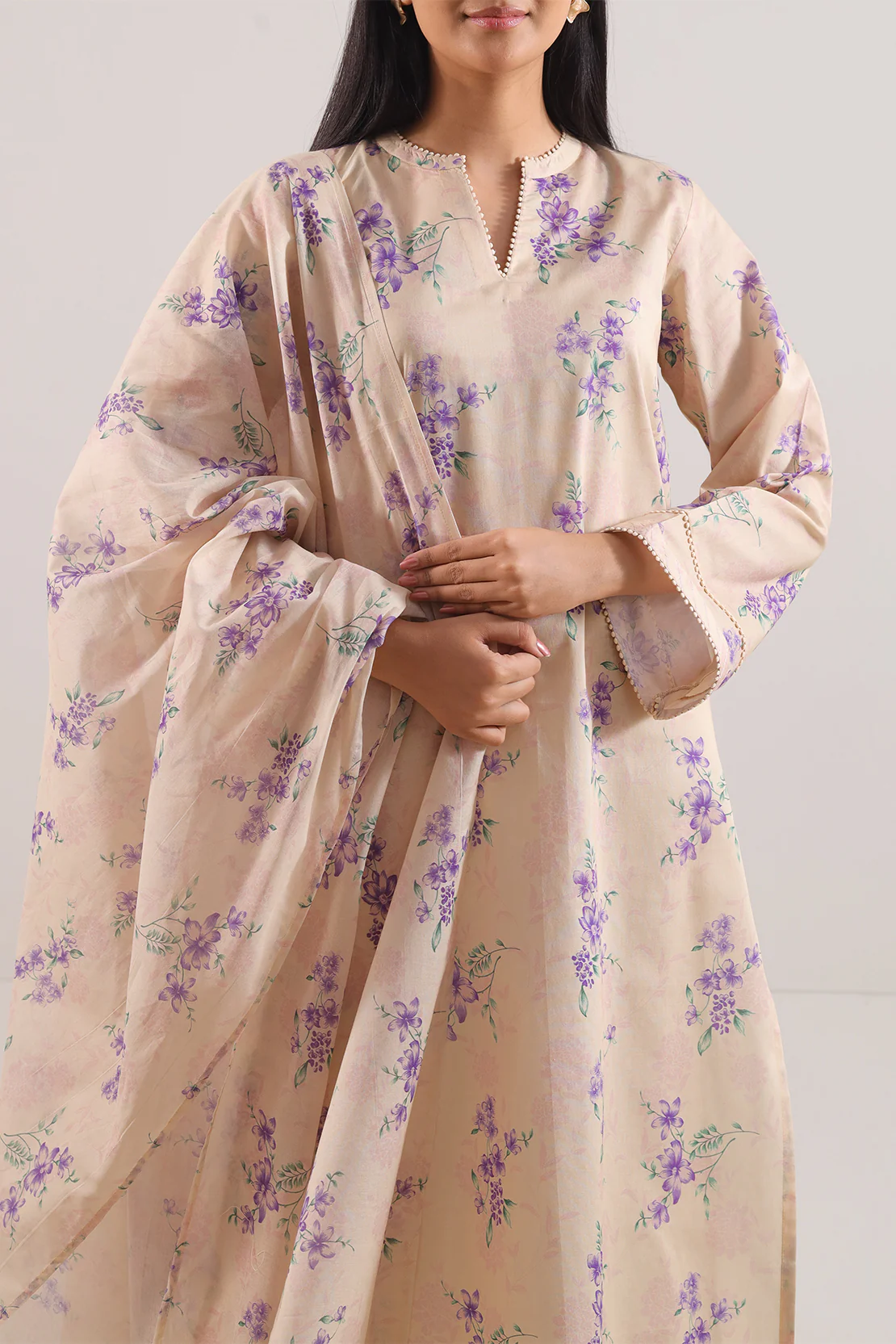 Unstitched Printed Lawn 3 Piece - Image 2