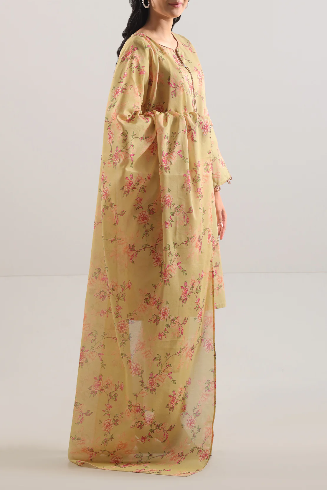 Unstitched Printed Lawn 3 Piece - Image 2