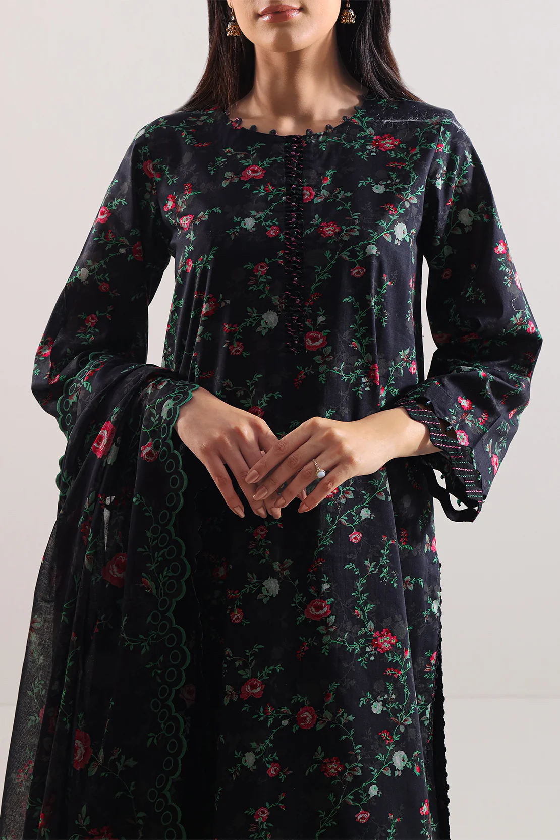 Unstitched Printed Lawn 3 Piece - Image 2