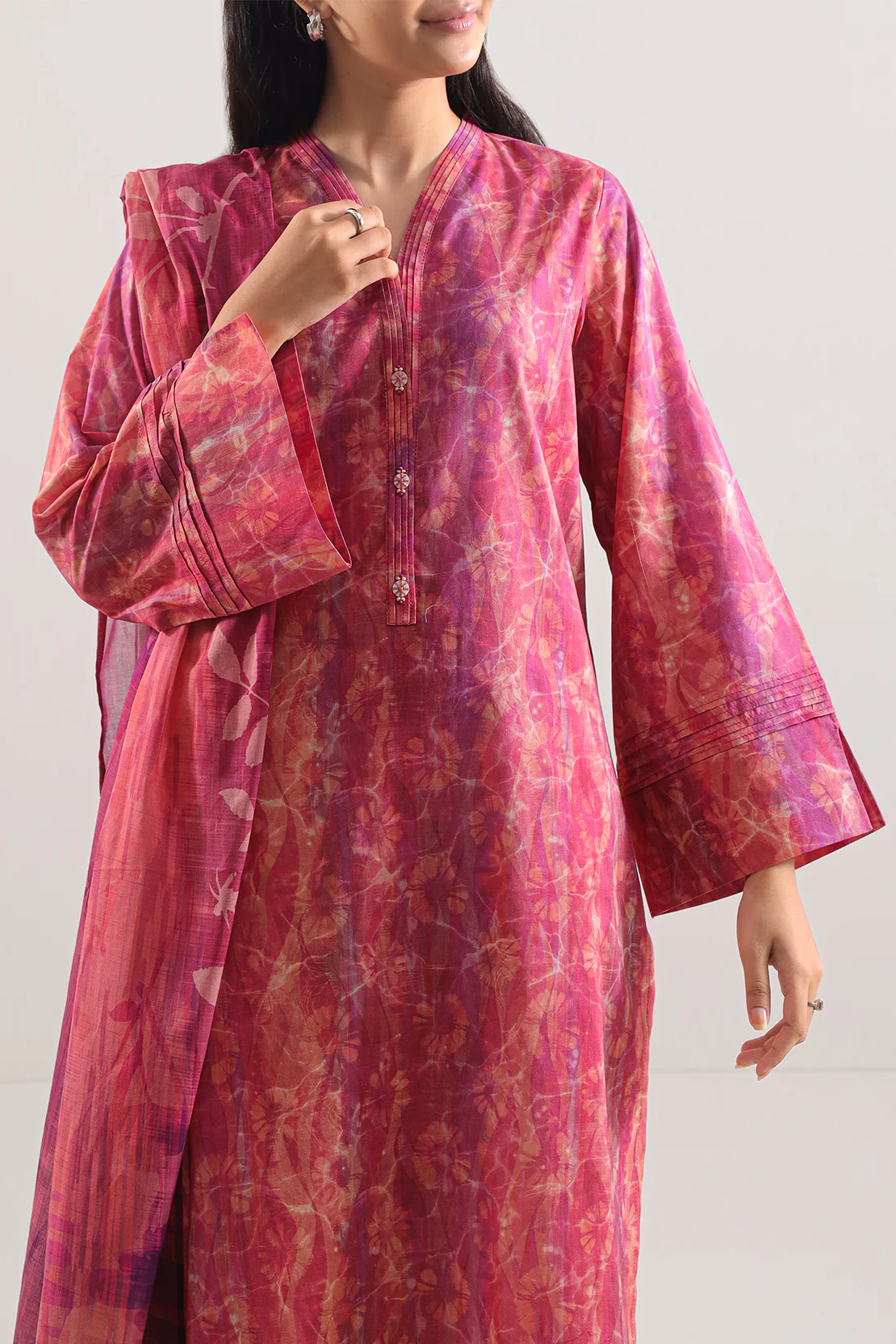 Unstitched Printed Lawn 3 Piece - Image 2