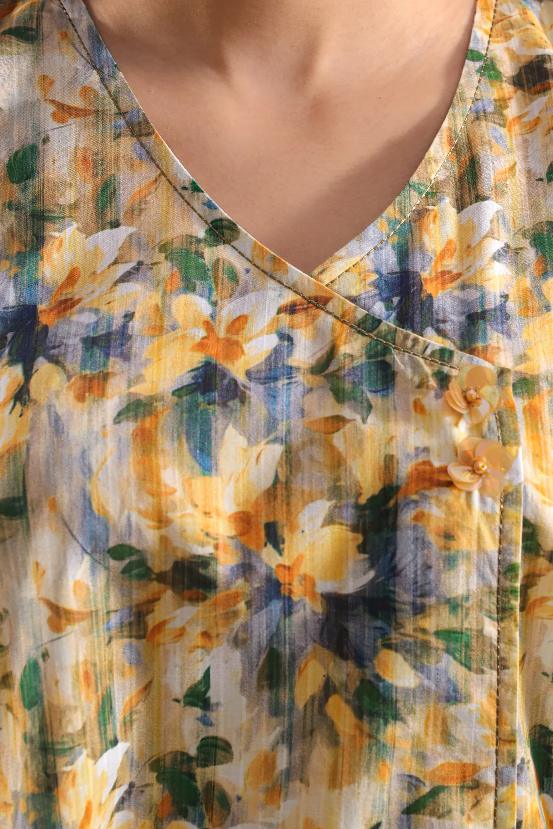 Unstitched Printed Lawn 3 Piece With Cotton Net Dupatta - Image 4