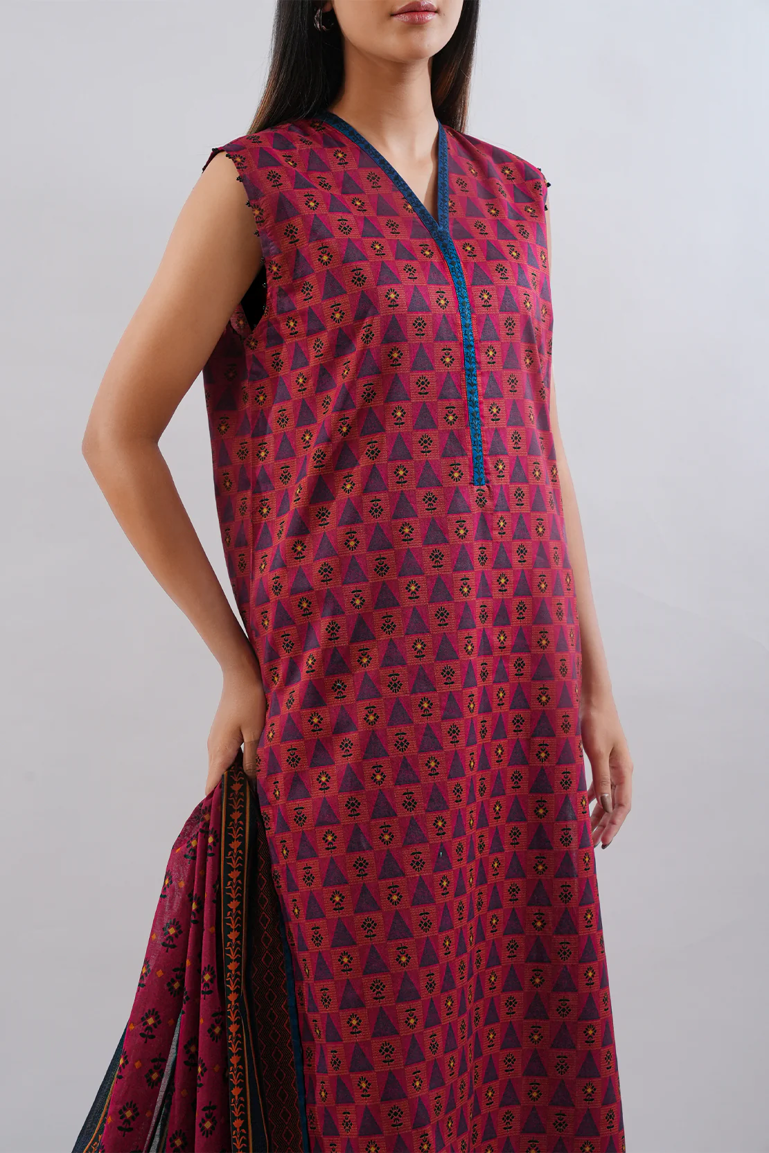 Unstitched Printed Lawn 3 Piece - Image 5