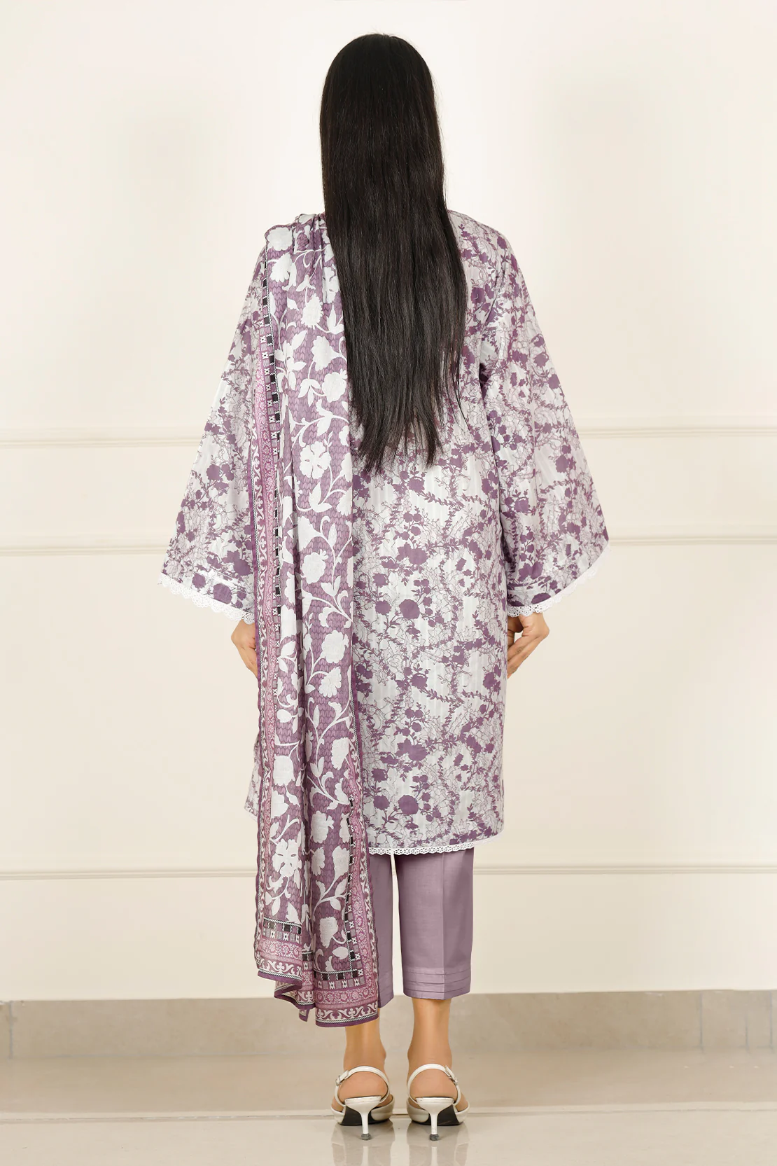 Unstitched Printed Lawn 3 Piece - Image 2