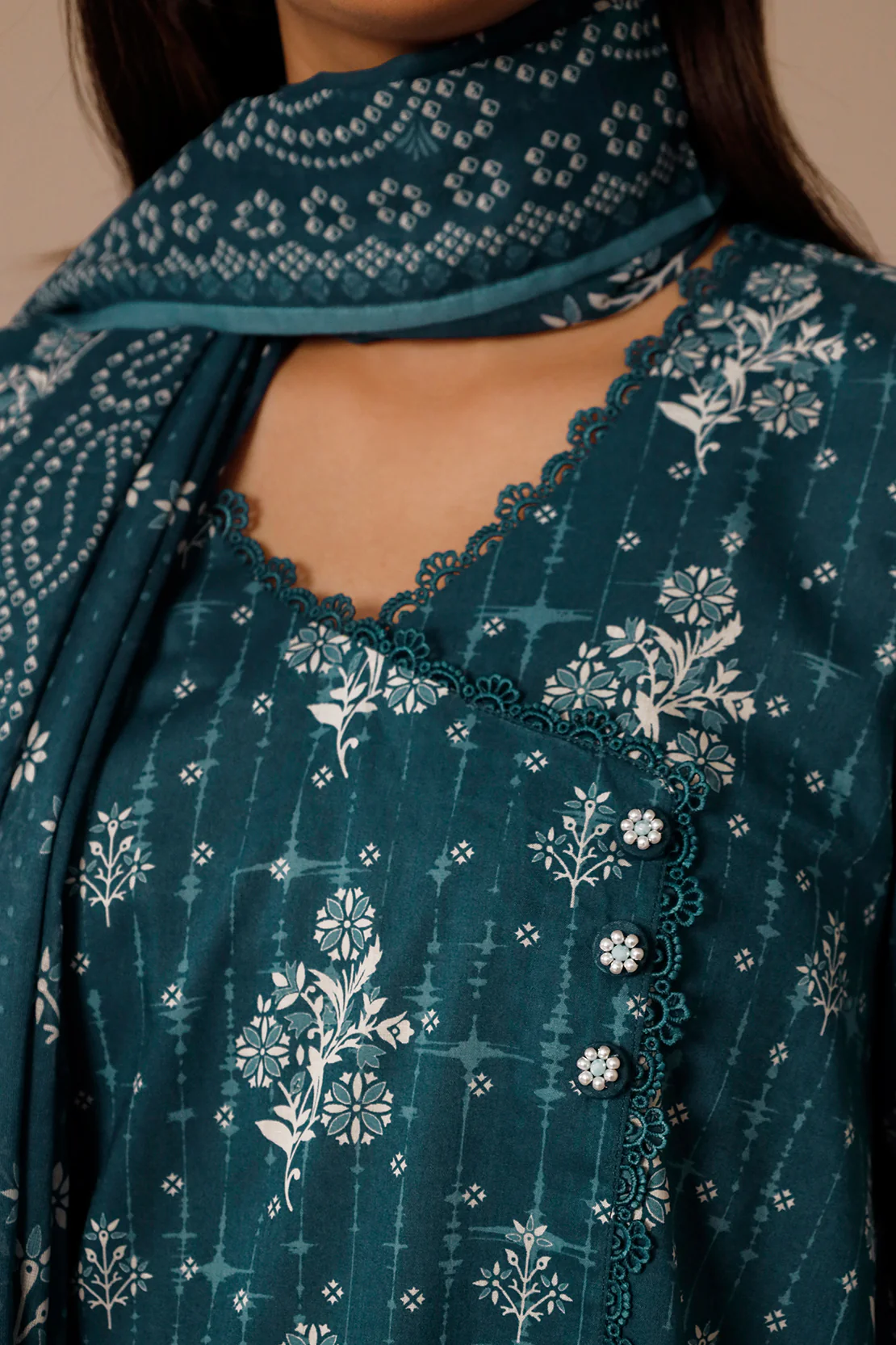 Unstitched Printed Lawn 3 Piece - Image 5