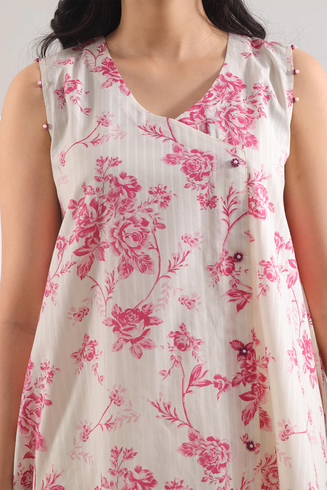Unstitched Printed Strip Lawn 3 Piece - Image 4