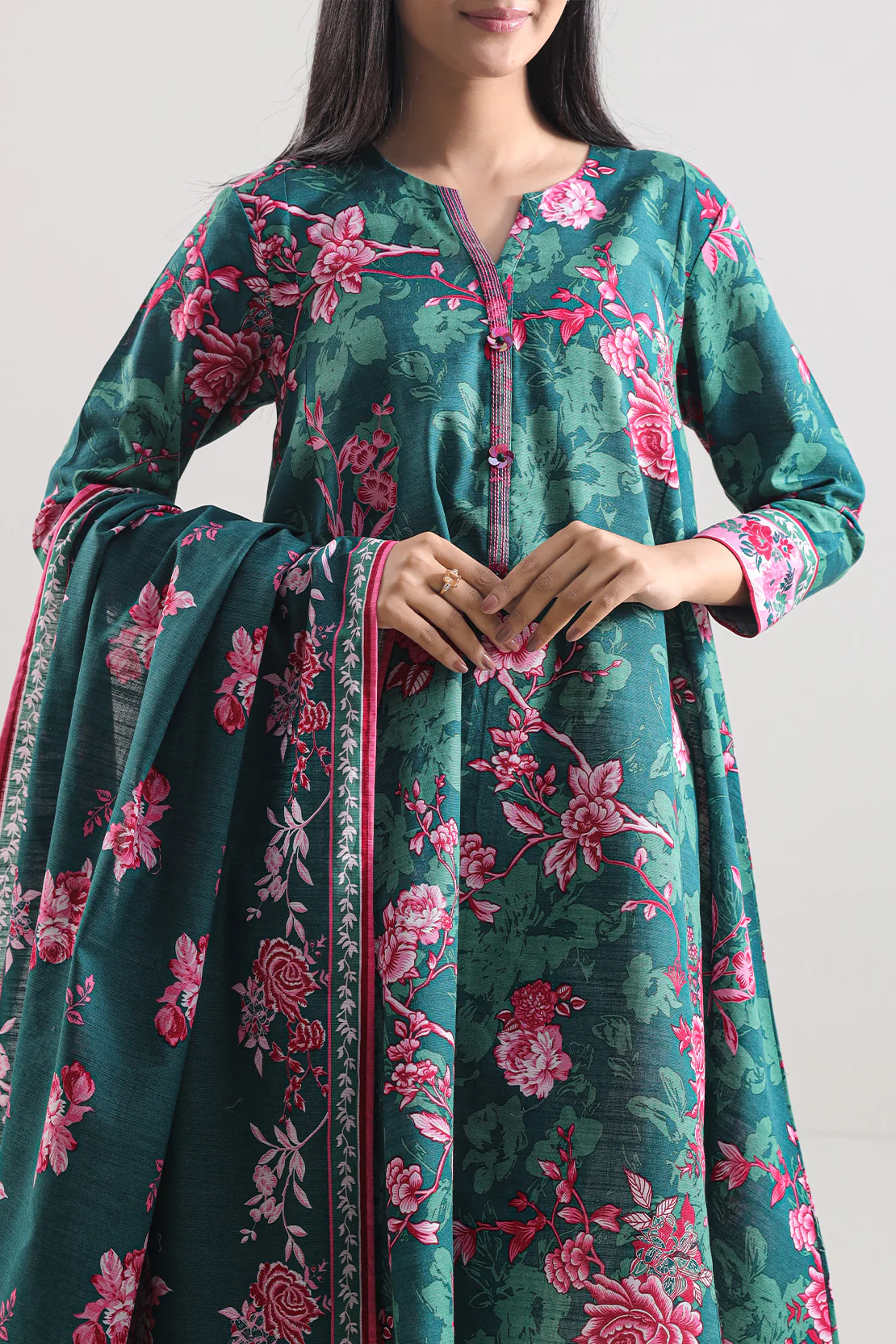 Unstitched Printed Lawn 3 Piece - Image 3