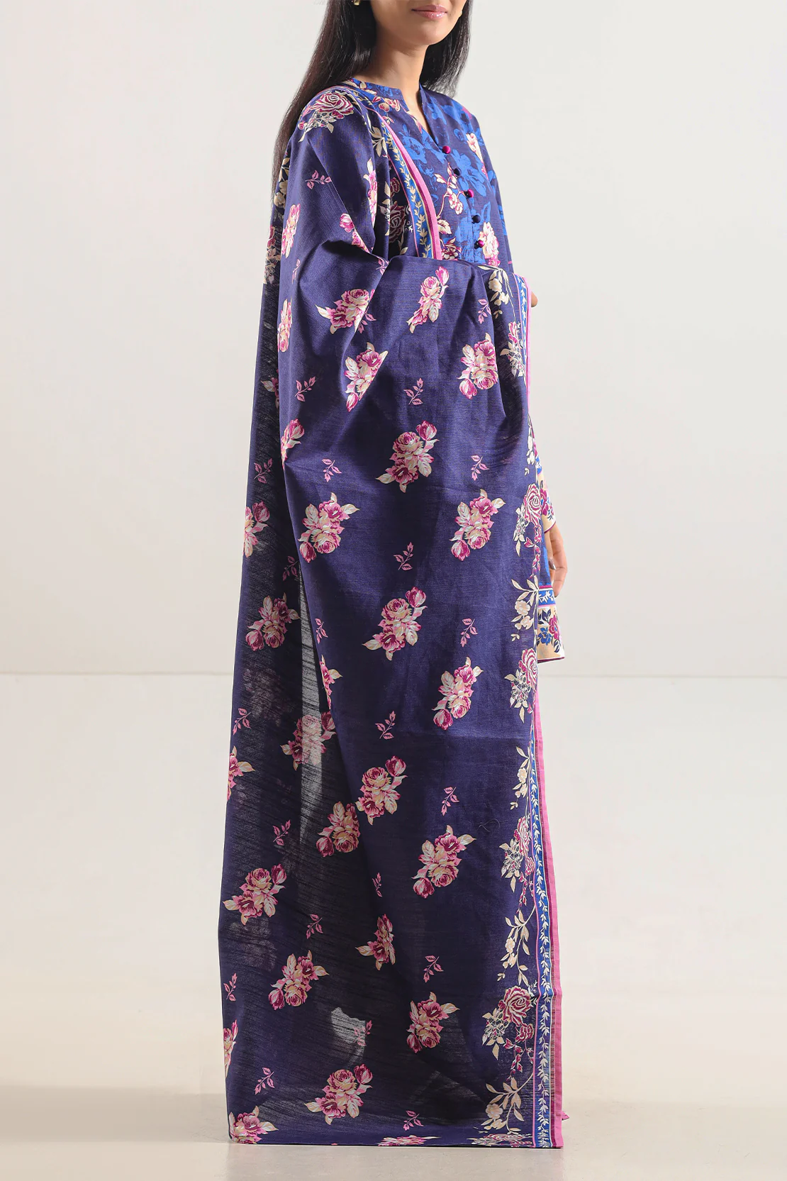 Unstitched Printed Lawn 3 Piece - Image 2