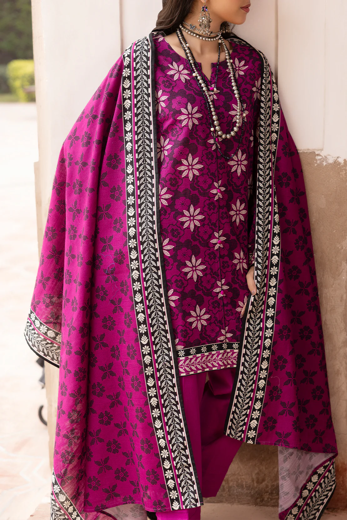 Unstitched Printed Lawn 3 Piece - Image 2