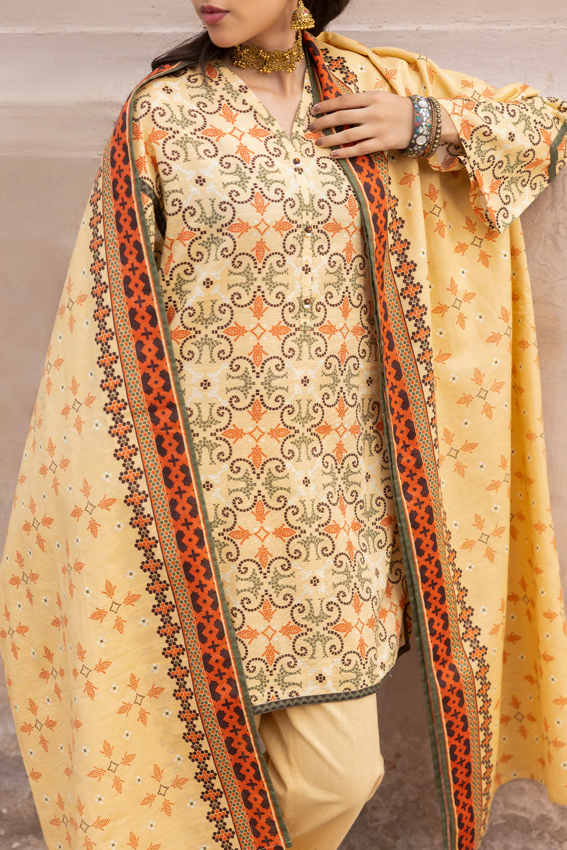 Unstitched Printed Lawn 3 Piece - Image 3