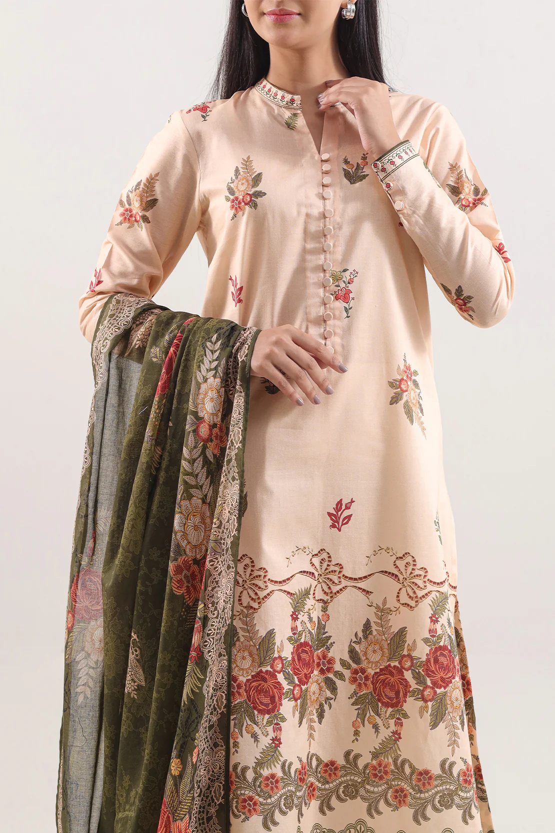 Unstitched Printed Lawn 3 Piece - Image 2
