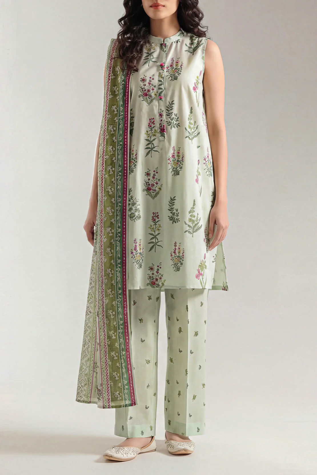 Unstitched Printed Lawn 3 Piece - Image 2