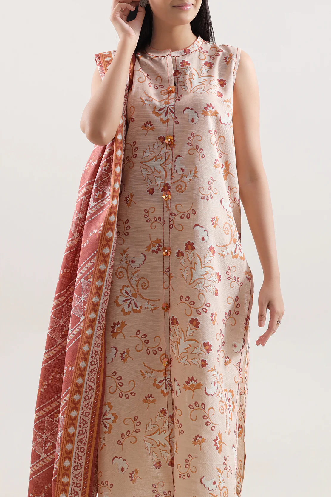 Unstitched Printed Lawn 3 Piece - Image 2