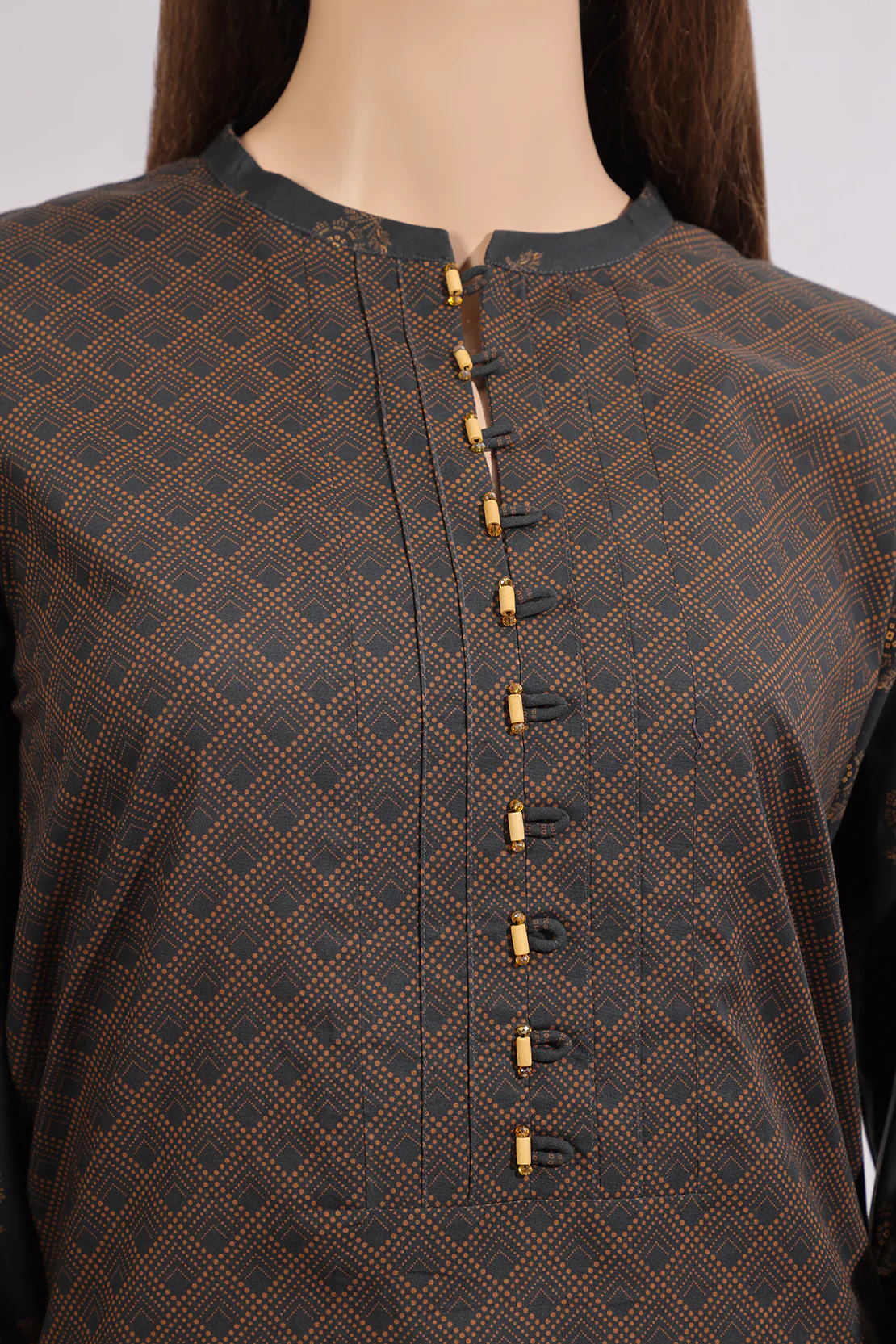 Unstitched Printed Lawn Shirt - Image 3